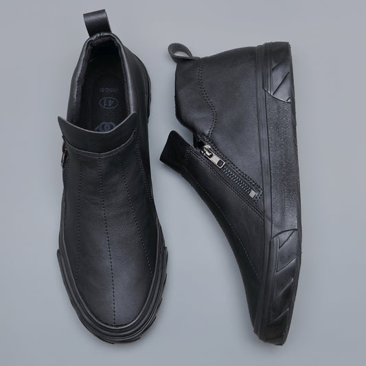 Mocassim de couro vulcanizado masculino