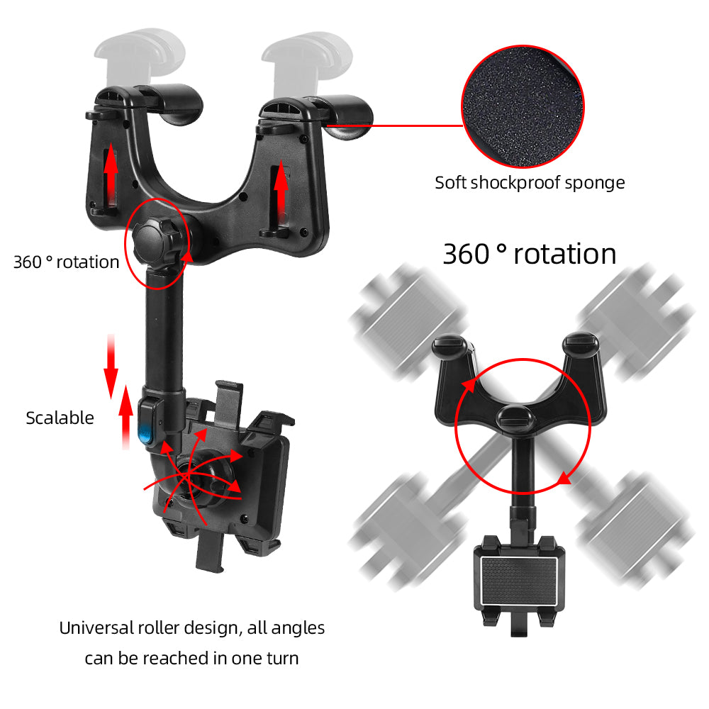 Suporte de carro para smartphone giratório 360°